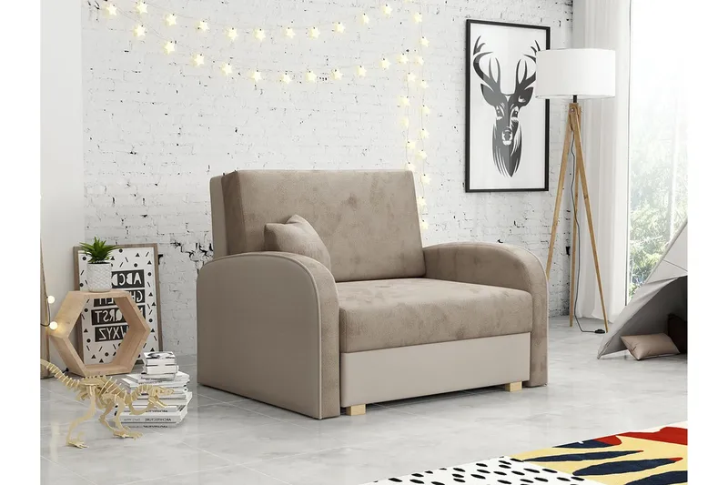 Denegal Bäddfåtölj - Brun - Möbler - Vardagsrum - Fåtöljer - Bäddfåtöljer