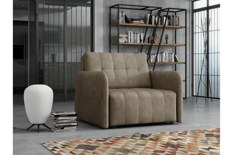 Denegal Bäddfåtölj Brun/Beige - Möbler - Vardagsrum - Fåtöljer - Bäddfåtöljer