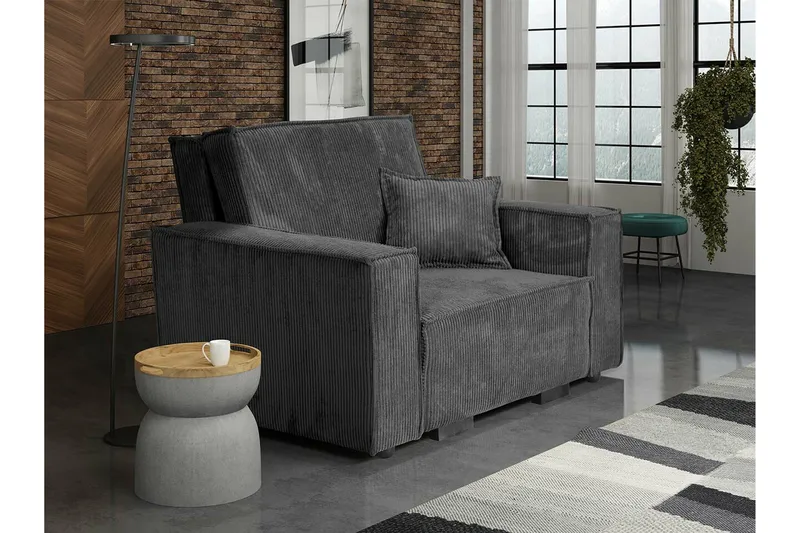 Denegal Bäddfåtölj Dark grey - Möbler - Vardagsrum - Fåtöljer - Bäddfåtöljer