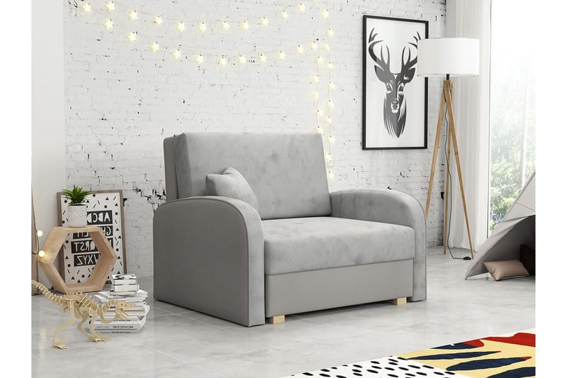 Denegal Bäddfåtölj Ljusgrå - Möbler - Vardagsrum - Fåtöljer - Bäddfåtöljer