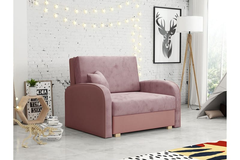 Denegal Bäddfåtölj NO_BRAND Light pink - Möbler - Vardagsrum - Fåtöljer - Bäddfåtöljer