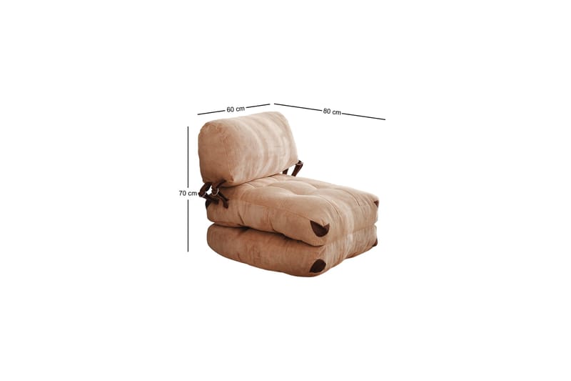 Fold Bäddfåtölj Camel - Möbler - Vardagsrum - Fåtöljer - Bäddfåtöljer