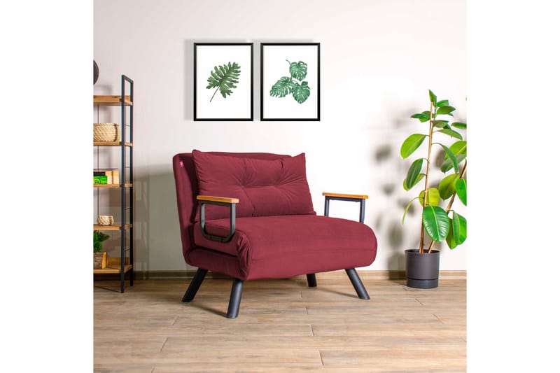Palmerston Bäddfåtölj 175x60 cm Röd - Möbler - Vardagsrum - Fåtöljer - Bäddfåtöljer