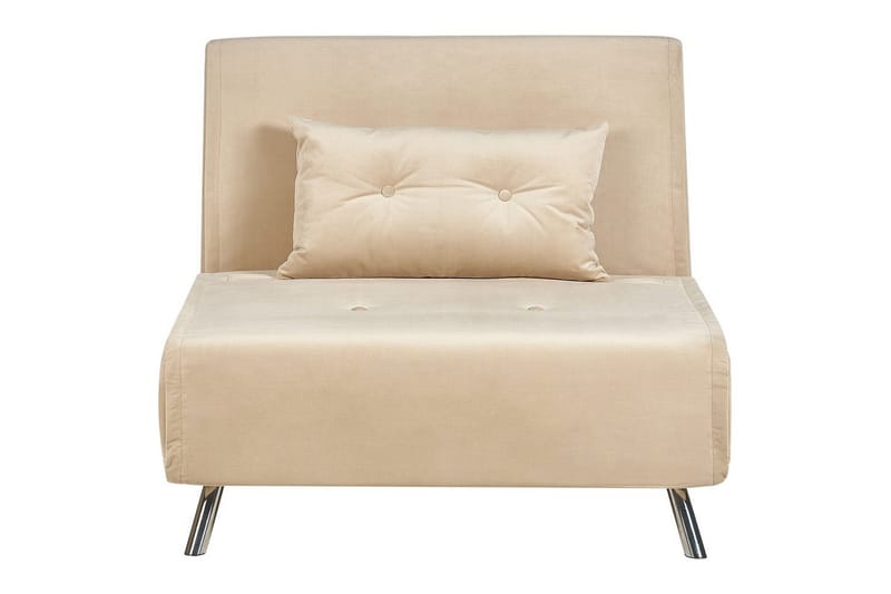 Bäddsoffa Farris - Beige, Silver - Möbler - Vardagsrum - Fåtöljer - Bäddfåtöljer