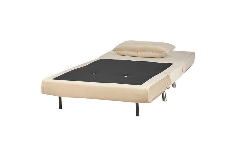 Bäddsoffa Farris - Beige, Silver - Möbler - Vardagsrum - Fåtöljer - Bäddfåtöljer