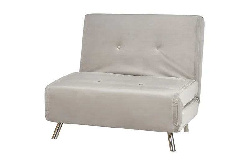 Bäddsoffa Farris - Grå, Silver - Möbler - Vardagsrum - Fåtöljer - Bäddfåtöljer