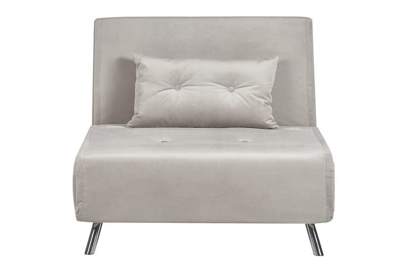 Bäddsoffa Farris - Grå, Silver - Möbler - Vardagsrum - Fåtöljer - Bäddfåtöljer