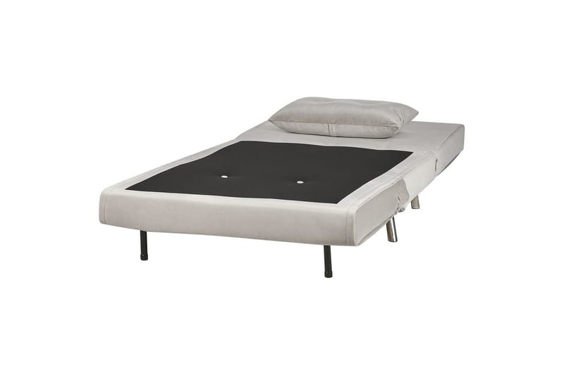 Bäddsoffa Farris - Grå, Silver - Möbler - Vardagsrum - Fåtöljer - Bäddfåtöljer