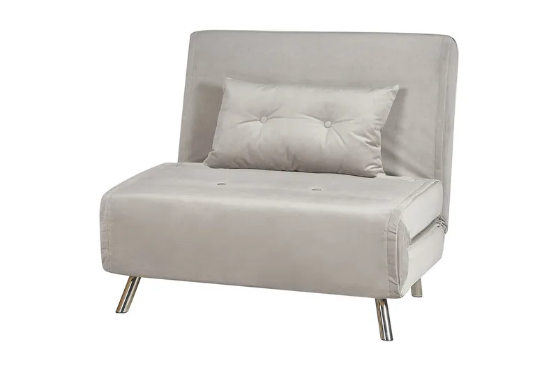 Bäddsoffa Farris - Grå, Silver - Möbler - Vardagsrum - Fåtöljer - Bäddfåtöljer