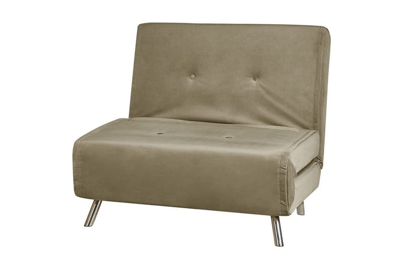 Bäddsoffa Farris - Grön, Silver - Möbler - Vardagsrum - Fåtöljer - Bäddfåtöljer