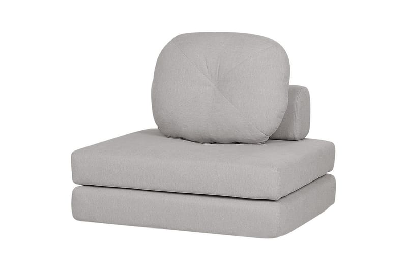 Bäddsoffa Olden - Grå/Polyester, 81x182 cm - Möbler - Vardagsrum - Fåtöljer - Bäddfåtöljer