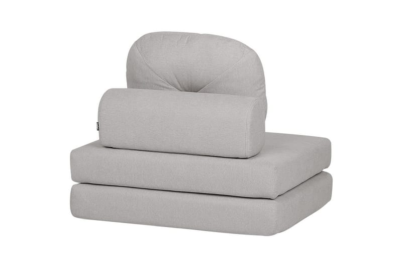 Bäddsoffa Olden - Grå/Polyester, 81x182 cm - Möbler - Vardagsrum - Fåtöljer - Bäddfåtöljer