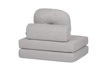 Bäddsoffa Olden - Grå/Polyester, 81x182 cm - Möbler - Vardagsrum - Fåtöljer - Bäddfåtöljer