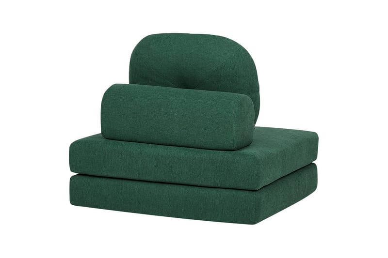 Bäddsoffa Olden - Grön/Polyester, 81x182 cm - Möbler - Vardagsrum - Fåtöljer - Bäddfåtöljer