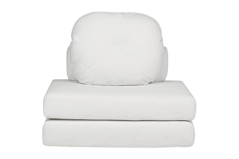 Bäddsoffa Olden - Vit/Manchestertyg, 81x182 cm - Möbler - Vardagsrum - Fåtöljer - Bäddfåtöljer