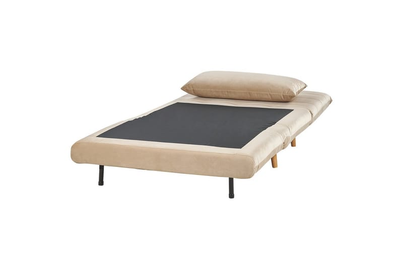 Bäddsoffa Setten - Beige, ljust trä - Möbler - Vardagsrum - Fåtöljer - Bäddfåtöljer