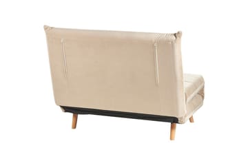 Bäddsoffa Setten - Beige, ljust trä - Möbler - Vardagsrum - Fåtöljer - Bäddfåtöljer