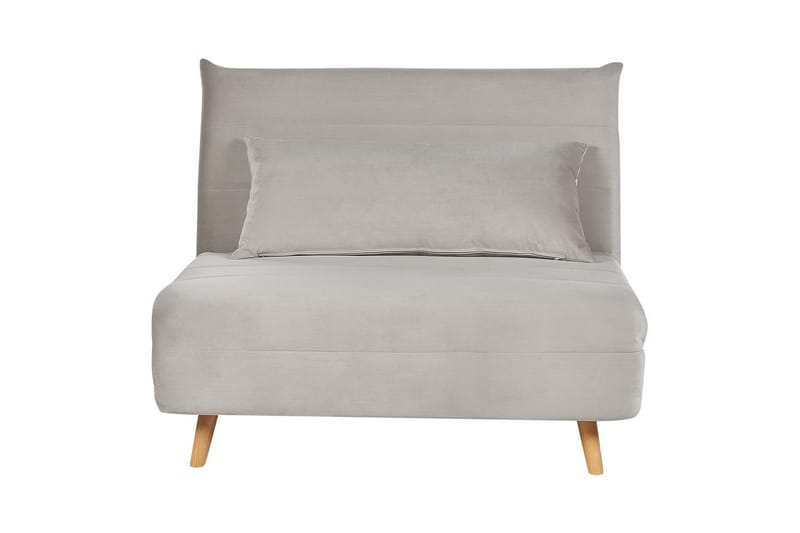 Bäddsoffa Setten, Grå, ljust trä