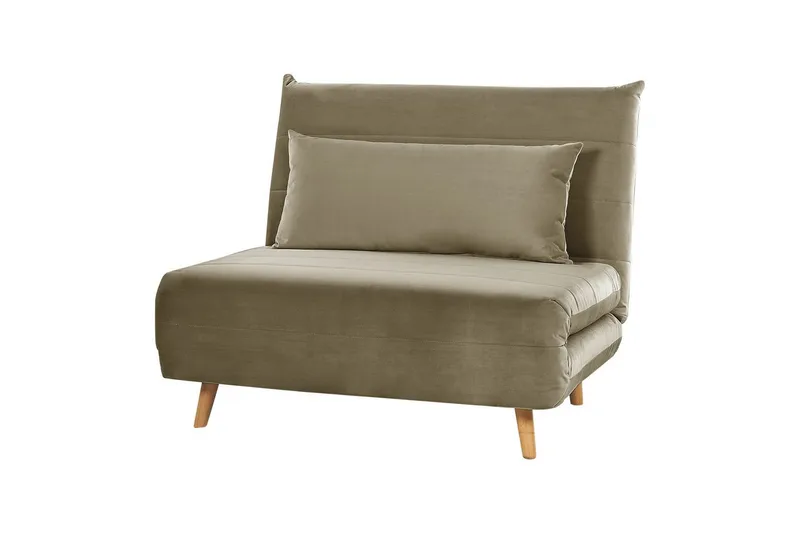 Bäddsoffa Setten - Grönt, ljust trä - Möbler - Vardagsrum - Fåtöljer - Bäddfåtöljer