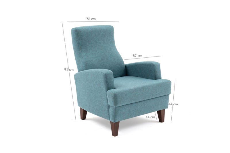 Balcabe Fåtölj - Turkos - Möbler - Vardagsrum - Fåtöljer