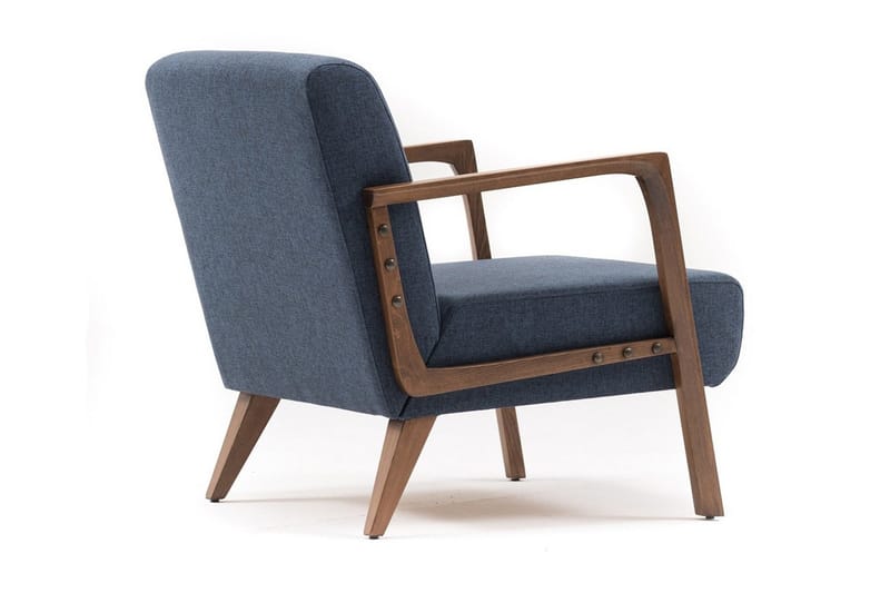 Barrion Fåtölj med Armstöd - Blå - Möbler - Vardagsrum - Fåtöljer