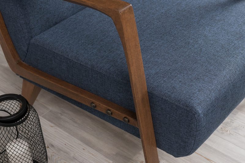 Barrion Fåtölj med Armstöd - Blå - Möbler - Vardagsrum - Fåtöljer