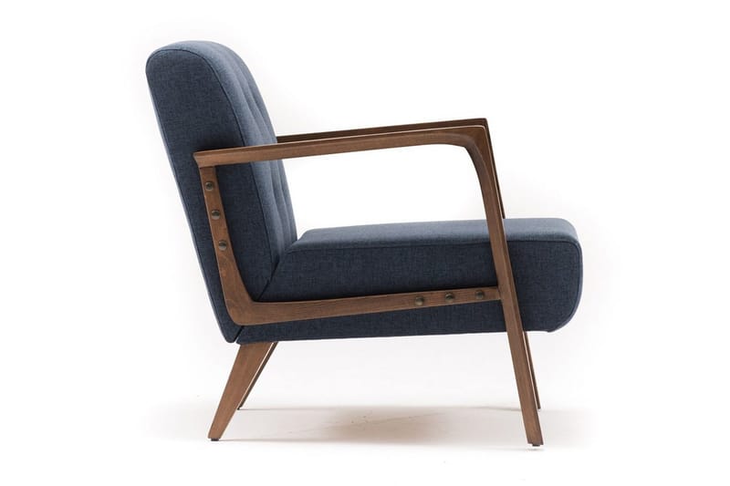 Barrion Fåtölj med Armstöd - Blå - Möbler - Vardagsrum - Fåtöljer