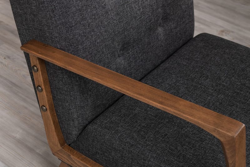 Barrion Fåtölj med Armstöd - Grå - Möbler - Vardagsrum - Fåtöljer