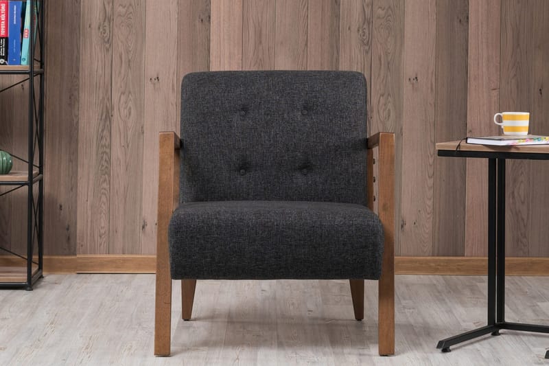 Barrion Fåtölj med Armstöd - Grå - Möbler - Vardagsrum - Fåtöljer