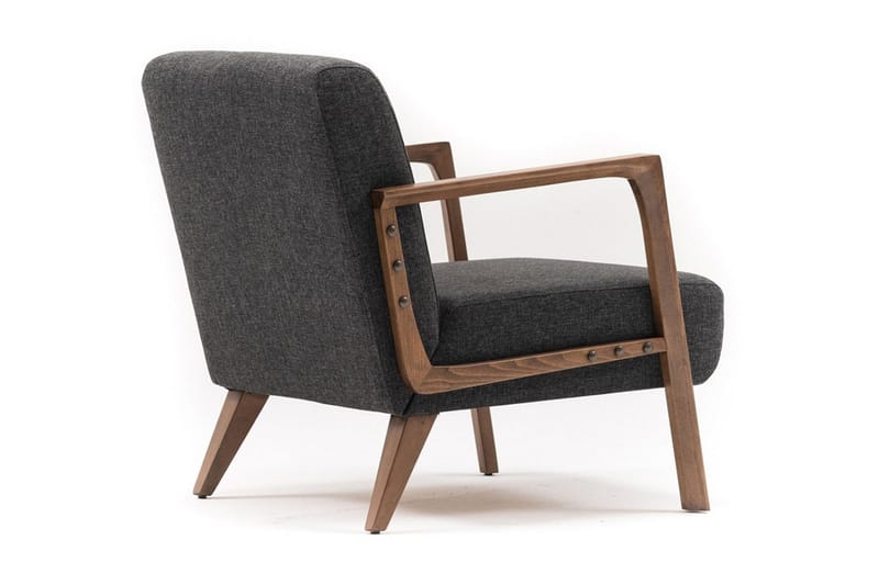 Barrion Fåtölj med Armstöd - Grå - Möbler - Vardagsrum - Fåtöljer