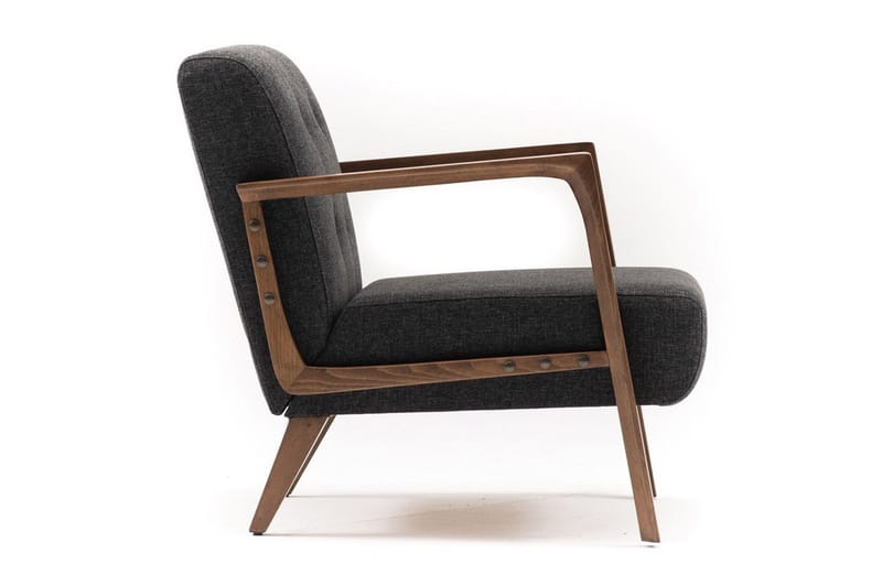 Barrion Fåtölj med Armstöd - Grå - Möbler - Vardagsrum - Fåtöljer