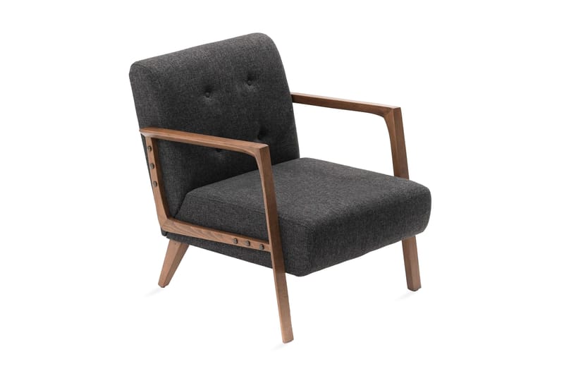 Barrion Fåtölj med Armstöd, Grå