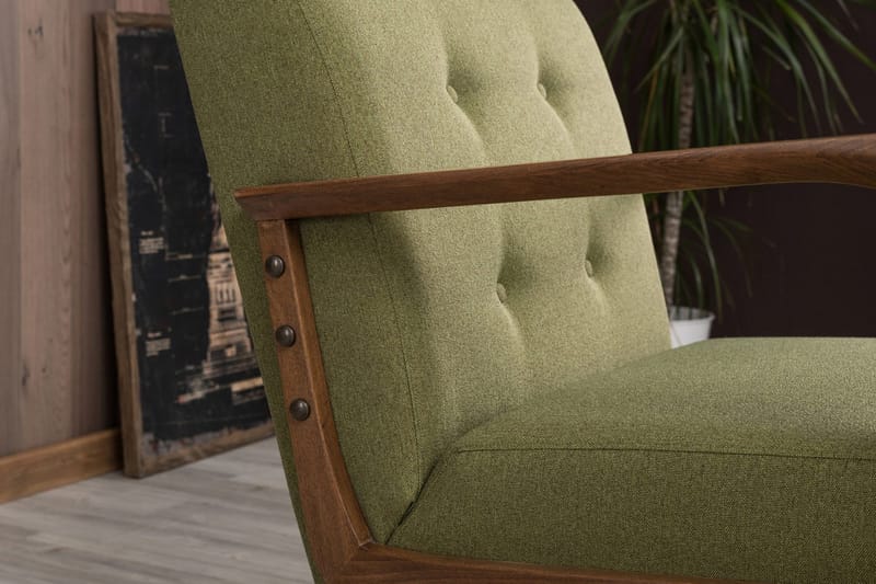 Barrion Fåtölj med Armstöd - Grön - Möbler - Vardagsrum - Fåtöljer