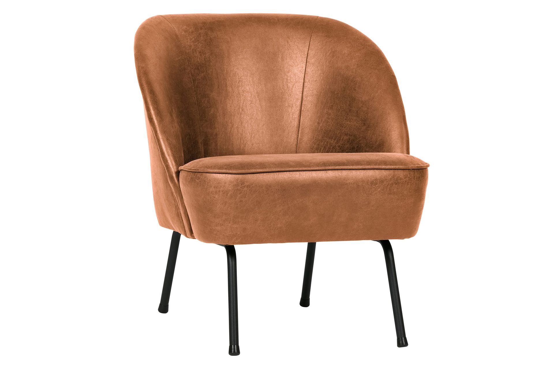 bastien skinnfåtölj - brun