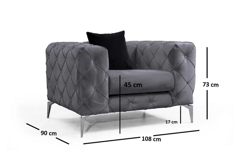 Beachport Fåtölj - Antracit - Möbler - Vardagsrum - Fåtöljer