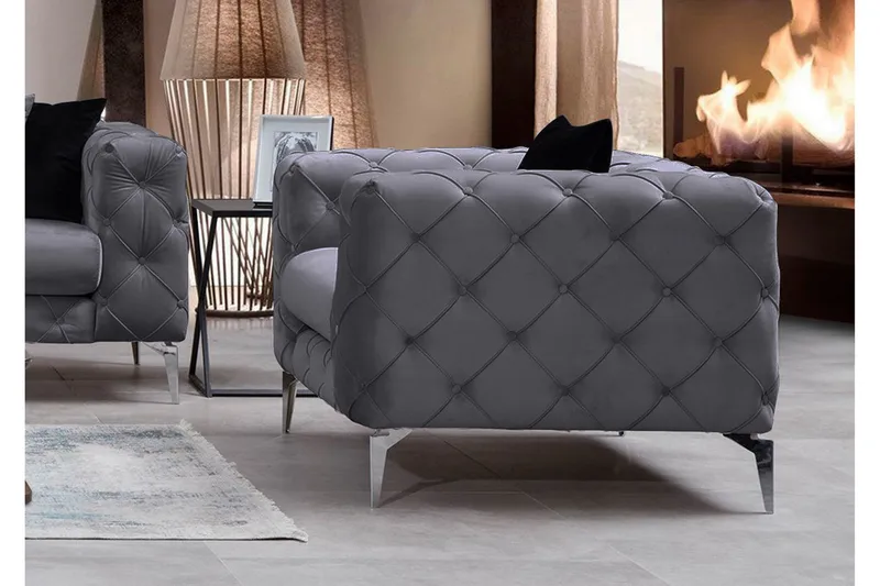 Beachport Fåtölj - Antracit - Möbler - Vardagsrum - Fåtöljer