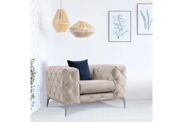 Beachport Fåtölj - Beige - Möbler - Vardagsrum - Fåtöljer - Chesterfield fåtölj