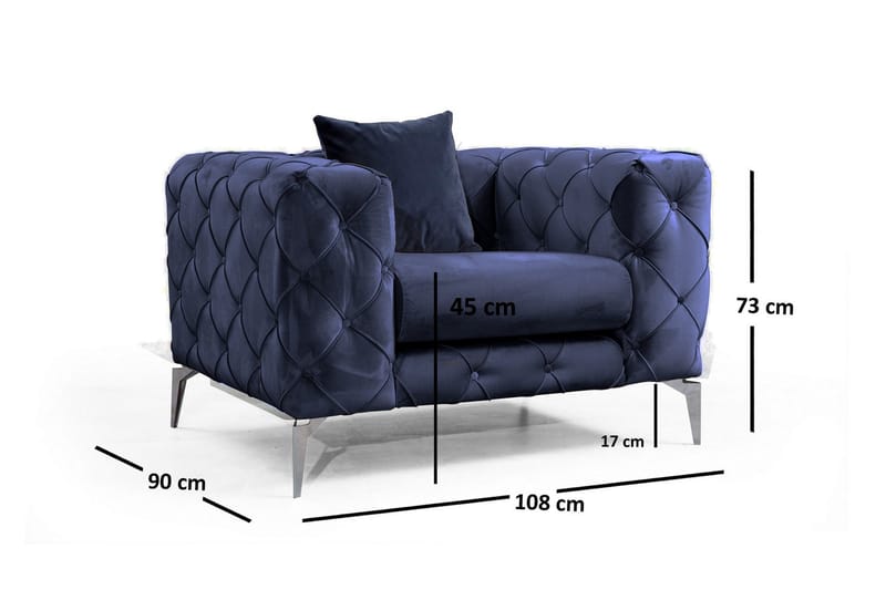 Beachport Fåtölj - Marinblå - Möbler - Vardagsrum - Fåtöljer