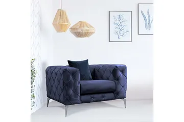 Beachport Fåtölj - Marinblå - Möbler - Vardagsrum - Fåtöljer - Chesterfield fåtölj