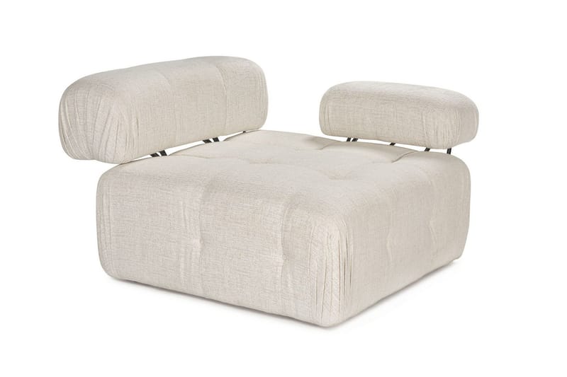 Belgin Högermodul / Fåtölj med utfällbara armstöd och ryggstöd - Cream - Möbler - Vardagsrum - Fåtöljer