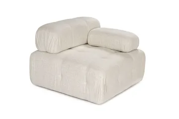 Belgin Högermodul / Fåtölj med utfällbara armstöd och ryggstöd - Cream - Möbler - Vardagsrum - Fåtöljer