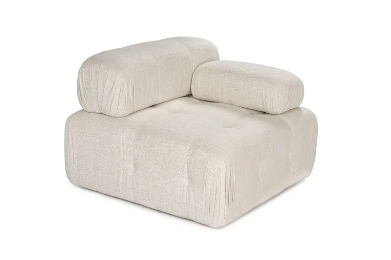 Belgin Högermodul / Fåtölj med utfällbara armstöd och ryggstöd - Cream - Möbler - Vardagsrum - Fåtöljer