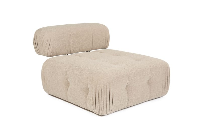 Belgin Mittmodul / Fåtölj med utfällbart ryggstöd - Peach - Möbler - Vardagsrum - Soffor - Modulsoffor - Mittmodul