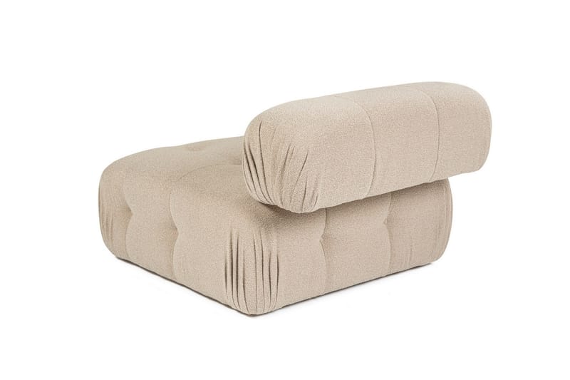 Belgin Mittmodul / Fåtölj med utfällbart ryggstöd - Peach - Möbler - Vardagsrum - Soffor - Modulsoffor - Mittmodul