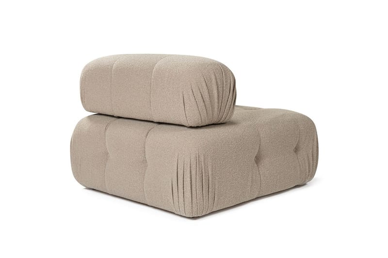 Belgin Mittmodul / Fåtölj med utfällbart ryggstöd - Peach - Möbler - Vardagsrum - Soffor - Modulsoffor - Mittmodul