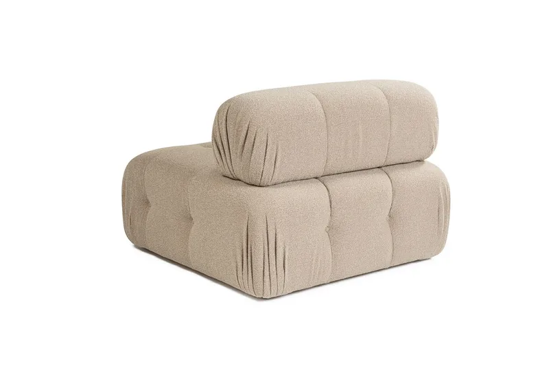 Belgin Mittmodul / Fåtölj med utfällbart ryggstöd - Peach - Möbler - Vardagsrum - Soffor - Modulsoffor - Mittmodul