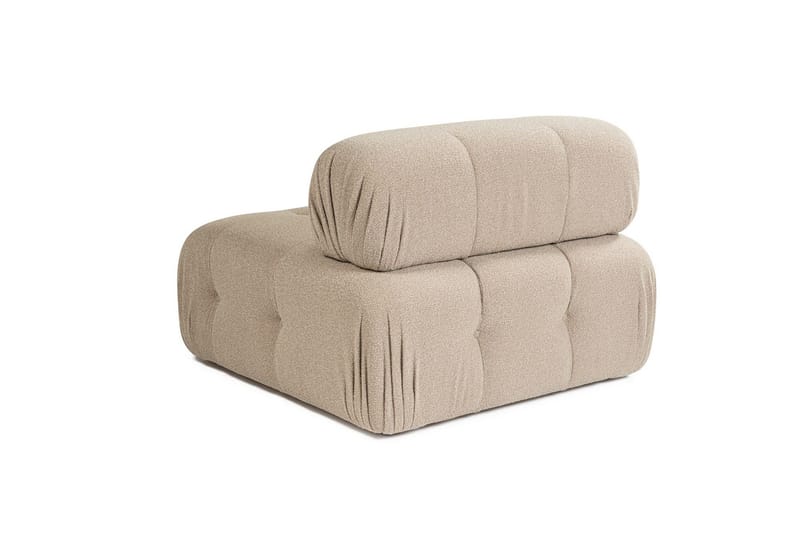 Belgin Mittmodul / Fåtölj med utfällbart ryggstöd - Peach - Möbler - Vardagsrum - Soffor - Modulsoffor - Mittmodul