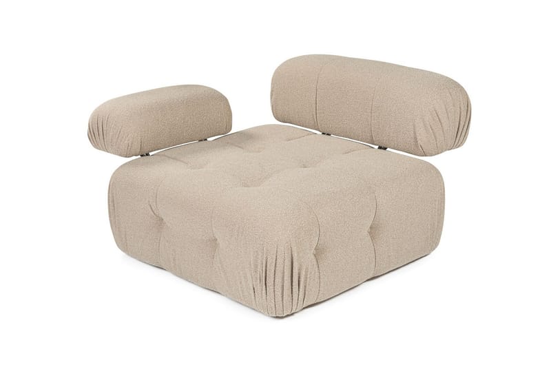 Belgin Vänstermodul / Fåtölj med utfällbara armstöd och ryggstöd - Peach - Möbler - Vardagsrum - Fåtöljer