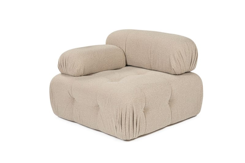 Belgin Vänstermodul / Fåtölj med utfällbara armstöd och ryggstöd - Peach - Möbler - Vardagsrum - Fåtöljer