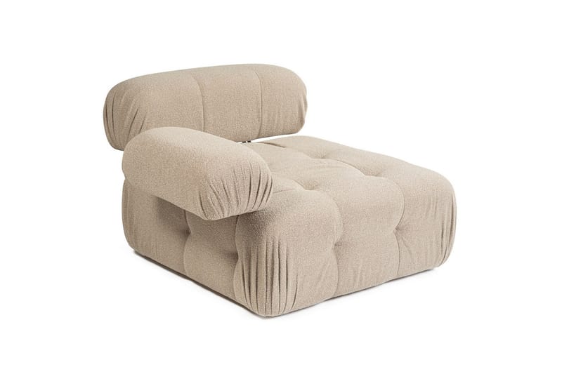 Belgin Vänstermodul / Fåtölj med utfällbara armstöd och ryggstöd - Peach - Möbler - Vardagsrum - Fåtöljer